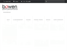 Tablet Screenshot of bowensportsperformance.com